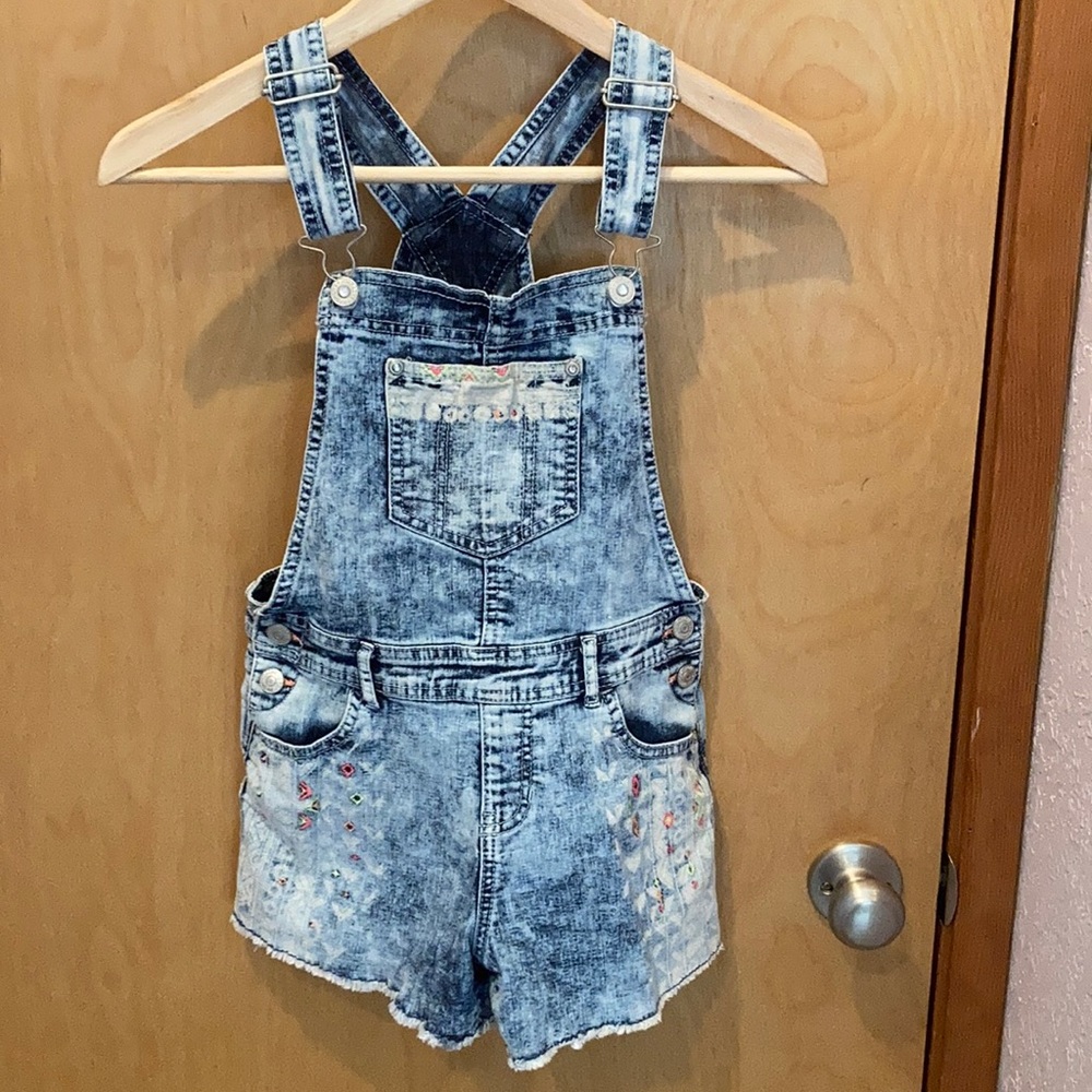 Denim Short Overalls